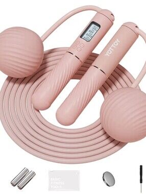 Yottoy Smart Cordless Jump Rope in Pink NWT